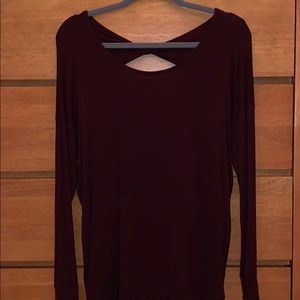 Red long sleeve tee